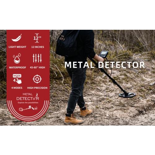 Professional Metal Detector for Adults - High Precision LCD Display, Waterproof, 5 Working Modes, Adjustable Aluminum Alloy Stem, for Gold, Silver, Treasure Hunting, Gardening, Outdoor Exploration