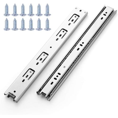 10 Silver 5 Pairs of 10 Inch Full Extension Drawer Slides Mount Ball Bearing Sliding
