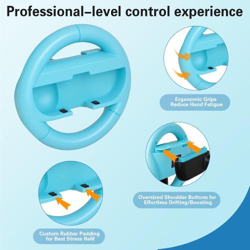 Juylay Steering Wheels for Nintendo Switch 2 JoyCon Controllers
