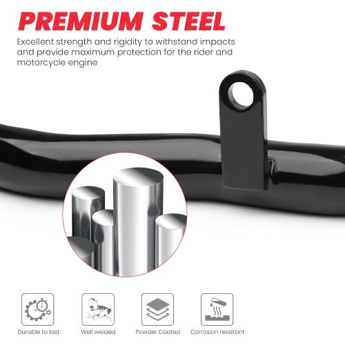 Front Engine Guard Crash Bar Compatible with Harley Davidson V-cam Sportster S RH1250S, Nightster RH975 RH975S, 2021-2026,Black