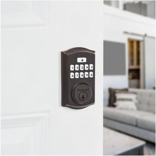 Kwikset 9260TRL-11PS Traditional SmartCode Keypad Electronic Deadbolt SmartKey Venetian Bronze Finish