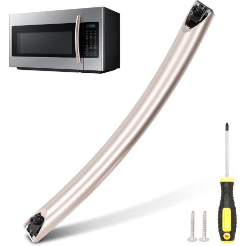 ME16A4021AS Microwave Door Handle Replacement Kit,DE94-04313F,Replacement for Samsung Microwave Oven Door Handle Replacement Parts,Included Screwdriver and Screws-Rose Color