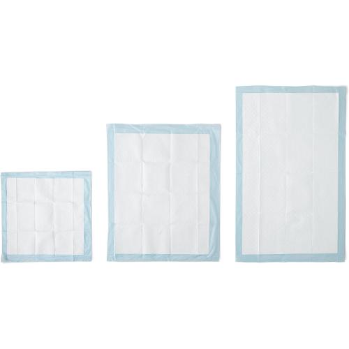 Amazon Basics Leak-Proof Dog and Puppy Potty Training Pee Pads with Quick-Dry 5-Layer Design, Housebreaking, Standard Absorbency, X-Large, 28 x 34 Inch, Blue & White, 60-Pack