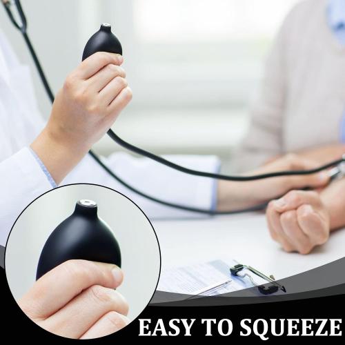 Fabbay 1 Set Blood Pressure Bulb Pump Replacement Rubber Inflation Bulb Adjustable Blood Pump Monitor Manual Pressure Hand with Tubing Air Valve for Sphygmomanometer