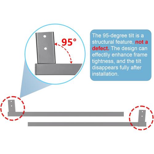 Malier Safety Innovations No Hole Retractable Baby Gate Mounting Kit for Stairs, Doorways, 36-60 Wide Pressure Mounted Mesh Baby Gate or Mesh Dog Gate Banister Adapter (Mesh Gate Not Included)