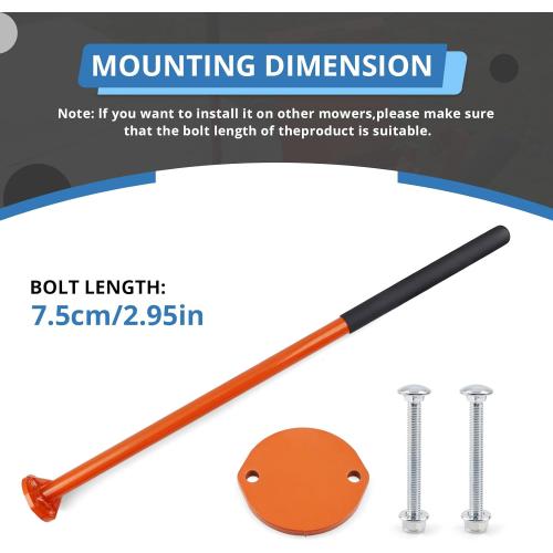 Mowers Mount Assist Handle Kit Compatible with Bad Boy Mowers Orange, Replace OE for 088-3500-00