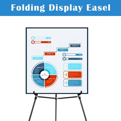 Size 70 Falling in Art 70 Adjustable Aluminum Display Easel Stand, Versatile Tripod Easel for Artistic Presentations Stand, Lightweight and Sturdy for Art Shows, Exhibitions, and Studios, Holds 20 lbs