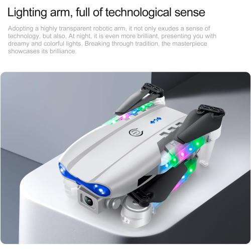 ikaufen E99 Drone Single camera,No Screen Control Camera for Adults RC Drone With 480P Dual Camera WiFi FPV Foldable Quadcopter Aircraft  1 Battery (E99 No Screen Control Black)