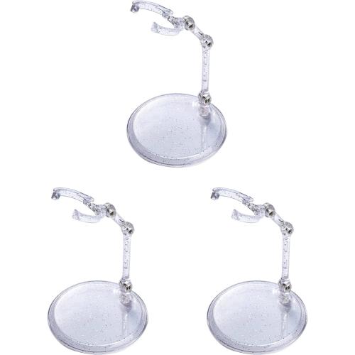 Ddung Doll Stand - Clear Doll Stand For 0.5 To 10 Dolls And Action Figure Stand (3-Pack)