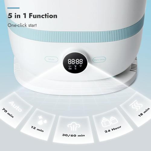 Papablic Bottle Sterilizer and Dryer Pro Max, 13 Bottles Extra-Large Capacity for Big Family, Electric Steam Bottle Sanitizer for Baby Bottles, Parts & Other Newborn Essentials