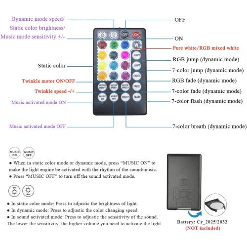 AKEPO Upgraded Car Home APP Fiber Optic Lights kit 10W RGBW Twinkle   Music Effect Star Ceiling Sky Light, Optical Fiber Cable 450