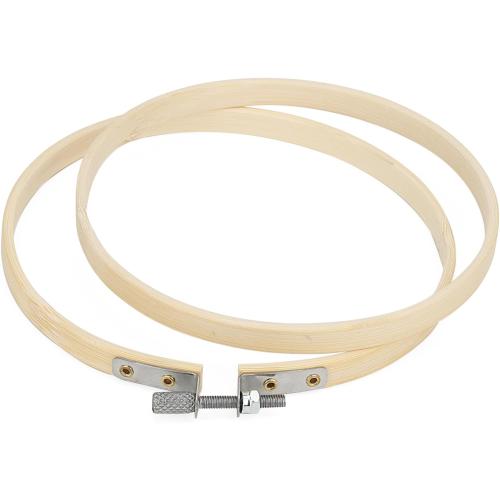 SENJEOK 20 PCS 5 Inch Bamboo Embroidery Hoop, Adjustable Cross Stitch Circle Ring for Craft Sewing, DIY Project, Decoration