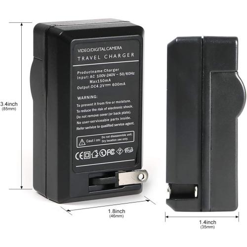 NB-11L NB-11LH Battery Charger for Canon PowerShot ELPH 110 HS, 130 HS, 340 HS, 350 HS, A2300, SX400 is, A2400 is, A2500, A3500 is, A4000 is, IXS 240 HS, IXUS 285 HS