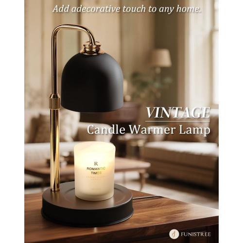 Candle Warmer Lamp with Timer & Dimmable Brightness, House Warming Gifts New Home, Candle Warming Lamp Gifts for Valentines, Birthday Gifts for Women Mom, Flameless Wax Melt Warmer for Jar Candles