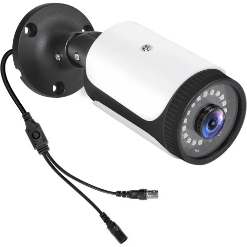 HD 180 Degree Wide Angle View 2.0MP 1080p Security Camera 4-in-1 CCTV Bullet Wired Cam BNC, AHD/TVI/CVI/CVBS, Analog Coax Coaxial Surveillance Video Add–On Camera for Indoor/Outdoor Use