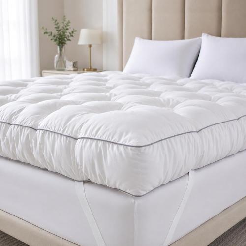 Memory Foam Mattress Topper or Back Pain Relief, Extra Thick Gel Memory Foam Bed Topper, Soft Fluffy Supportive Pressure Relief Mattress Pad,