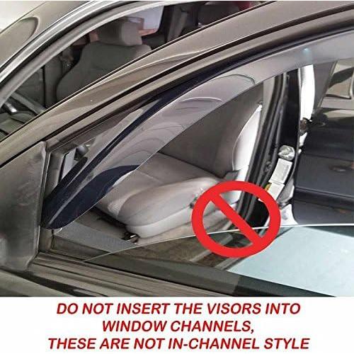 *Shipping from USA* Out-Channel Smoked Window Vent Guard Rain Visors for 2015-2018 Ford F-150 ^Regular Cab Only^