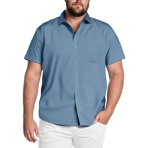 Size XL COOFANDY Big & Tall Shirts for Men Short Sleeve Button Down Casual Dress Shirts
