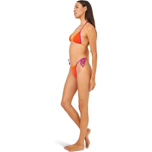 L*Space Levy Bikini Top for Women, Bitsy Coverage,Adjustable Straps, Featuring Color Block Fabric