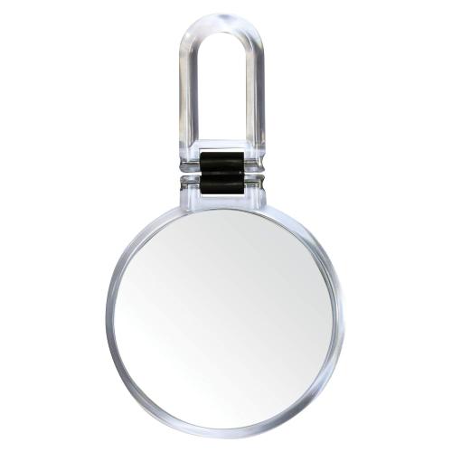 Danielle Creations 5.5-Inch Folding 2-Sided Hand Mirror, 10x Magnification, Acrylic