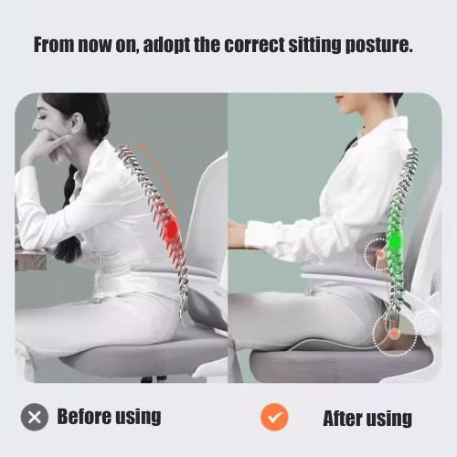 Lumbar Support for Office, Ergonomic Back Cushion for Lower Pain Relief, Improve Posture, Floor Seat,Meditation Chair, Chair Back Support for Computer Chairs, Gaming,Home - Working. (Blue)