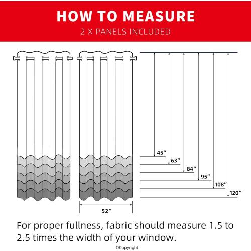 Snowflake Christmas Curtains Living Room 52 x 84 inch, 2 Panels, Grommet Printed Fabric Decorations Blackout Curtains, Thermal Insulated Holiday Red Window Drapes Panel for Kid Room, and Indoor