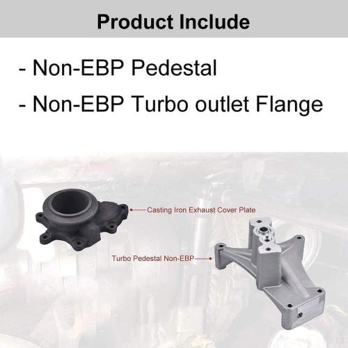 SPELAB EBP Valve Upgrade Turbo Pedestal & Exhaust Housing Compatible with Ford 7.3L Powerstroke 1999.5-2003