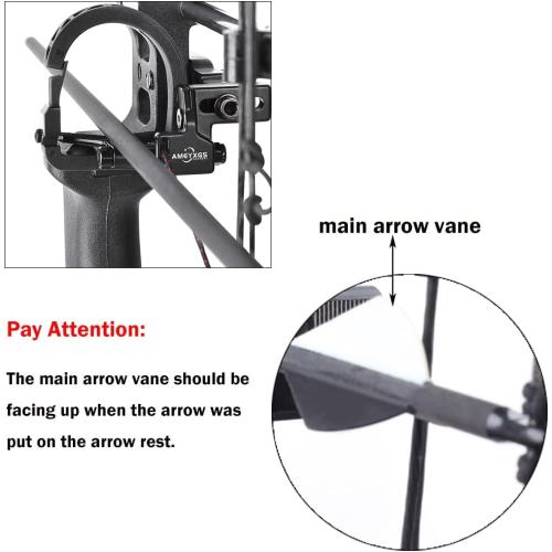 ZSHJGJR Archery Arrow Rest Full Containment Drop Away Arrow Rest Right/Left Hand for Compound Bow Hunting Shooting Archery Accessory