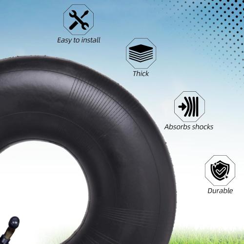 AR-PRO 11x4.00-5|11x4.50-5|11x6.00-5 Heavy Duty Replacement Inner Tube with TR-87 Bent Valve Stem (2-Pack) - for Wheelbarrows, Mowers, Hand Trucks and More