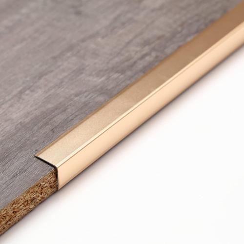 Aluminum Peel and Stick L Molding Corner Guards with 90° Angle for Wall Door Frame Cabinet Baseboard Protection and Decoration, 51.2in x 0.8in (3Pcs)