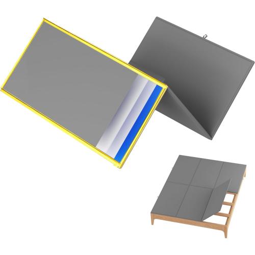 Metal-Frame-Bunkie-Board-Full-Size (54X75) for Under-Mattress-Support - Heavy Duty Bed Board Design,Folding, Noise Free, No Sagging