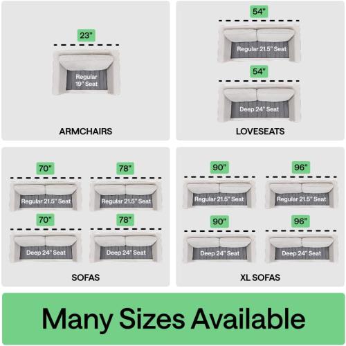 GORILLA GRIP Heavy Duty Couch Cushion Support Board to Fix Sagging Sofas, 24 x 70 Wide Sofa, Thick Plywood Boards Add Strong Seat Supports, Stays in Place, Replacement Stuffing Under Couches, Grey