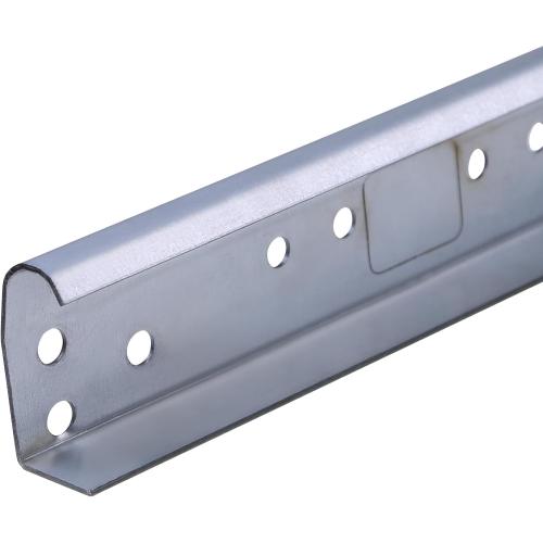 Heavy Duty 1 Pair Garage Door Vertical Track Kit with Connecting Plates and Screws, 7ft Galvanized Steel, 76 Length, Fits 2 Rollers, 4x38