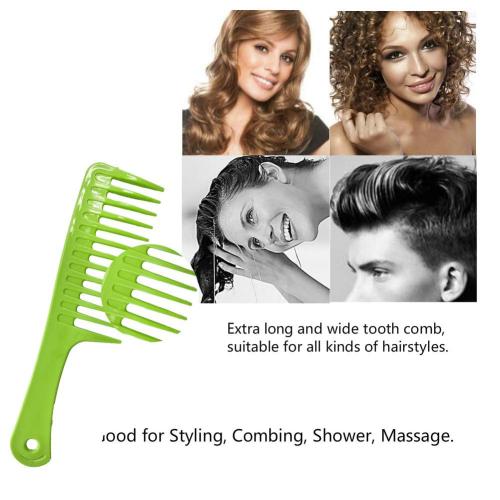 NuAngela Wide Tooth Comb, Large Handle Detangler Smooth Hair Combs For Long Oily Curly Thick Hair, Reduce Hair Loss&Damage Breakages, Salon Styling Comb For Women
