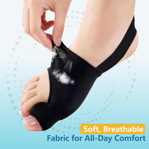 2-Pack Bunion Corrector for Women Big Toe, Big Toe Straightener, Instant Pain Relief, Wide Non-slip Strap Design, Soft and Breathable, Perfect for Everyday Wear.（M）