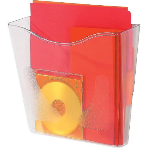 Deflecto 63001 Wall Pocket, Vertical, Ltr, 10-1/4-Inch x4-Inch x10-Inch , Clear
