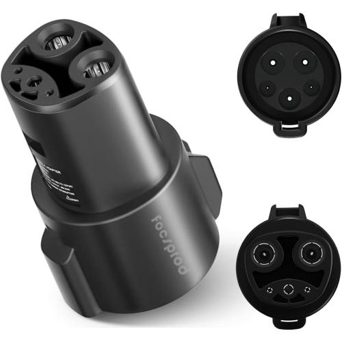 J1772 to Tesla Charger Adapter, Max 80A 250V Fast Charging J1772 to NACS Adapter for Tesla Model 3/Y/X/S/Cybertruck Charging Adapter, Compatible with J1772 EV Charge to Tesla Adapter -UL 2252