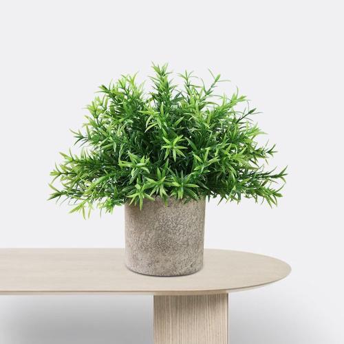 YZZY Artificial Potted Plants, 1Pcs Mini Fake Flower and Grass in Pot, Small Faux Plastic Greenery for House Decorations(Hedyotis #-520)