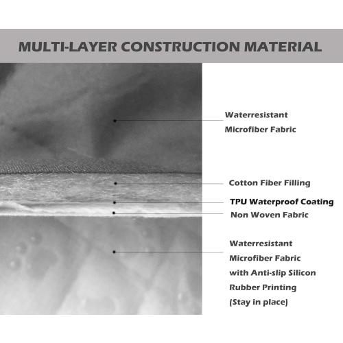 Ameritex Waterproof Nonslip Recliner Cover Stay in Place, Dog Chair Cover Furniture Protector, Ideal Recliner Slipcovers for Pets and Kids (Stoneblue, 23)