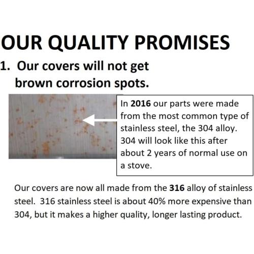 TrueGem Stove Gap Covers - 25.4, 316 Stainless Steel | Oven Side Gap Filler | Range Trim Kit | Guard Between Stove Top & Counter