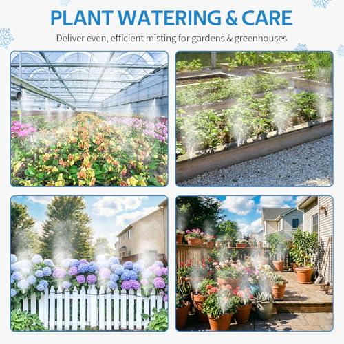HOMENOTE Misting Cooling System, 42FT(13M) Pre-Assembled Mister Kit