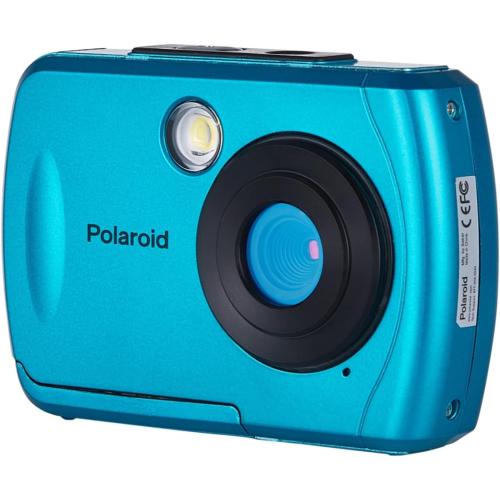 Polaroid IS048 Waterproof Instant Sharing 16 MP Digital Portable Handheld Action Camera, Teal