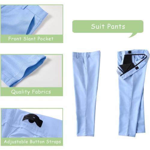 men's suit size XL sky blue three-piece