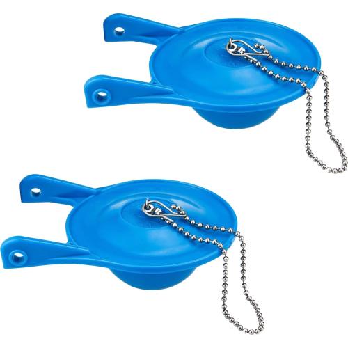 Gerber Toilet Flapper Replacement, 2 Pack 3 inch for Gerber 99-788 with 2 Toilet Handle Chains Lecyco Rubber Water Saving, Easy to Install 2