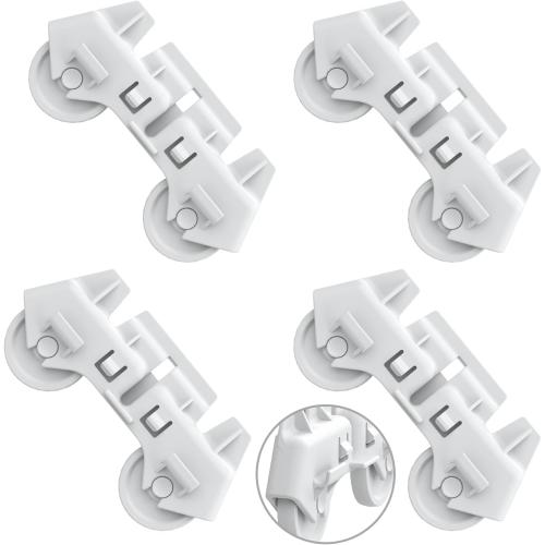UPGRADED W10728159 W10525646 Dishwasher Lower Rack Replacement Compatible with Whirlpool Dishwasher Rack, Replace W10315890 W10078180 Kitchenaid Kenmore Elite Dishwasher Bottom Rack & WP3376961 wheels