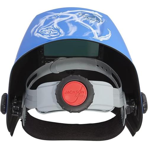 Jackson Safety Premium Graphic Welding Hood with ADF - Ultra Lightweight Auto Darkening Welding Helmet - ANSI Z87.1 (Multiple Styles)