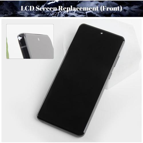TFT for Samsung Galaxy S20 Plus 5G LCD Screen Replacement for Samsung S20  5G Display Digitizer for Galaxy SM-G985 SM-G986 SM-G986F SM-G986U Touch Screen Repair Kits(Black,with Frame)