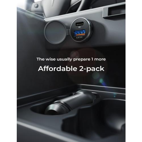 LISEN 54W Car Phone Charger USB C, Cigarette Lighter Adapter, Car Accessories for iPhone, USB C Car Charger Adapter USBC Type C 12v, Fit for iPhone 16, 15, 14, 13 Samsung Google iPad Android, Blue