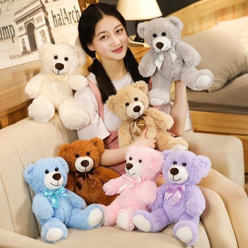 Teddy Bear Stuffed Animals, 13 Inches Teddy Bear Plush Toy Birthday Christmas Valentine’s Day Gift for Kids Girlfriend (Light Brown)