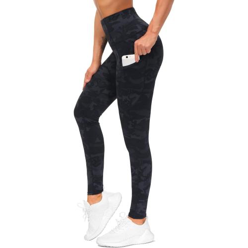 SIZE SMALL THE GYM PEOPLE Thick High Waist Yoga Pants with Pockets, Tummy Control Workout Running Yoga Leggings for Women